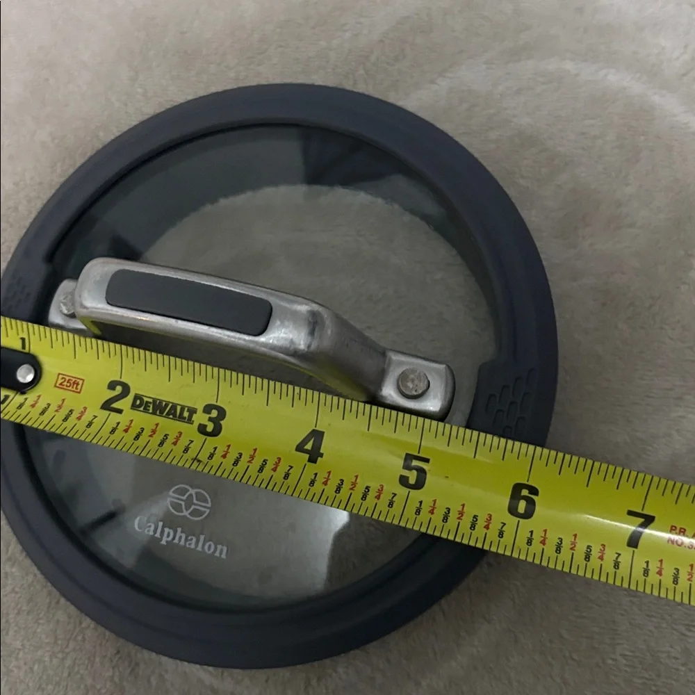 Calphalon Gray Silicone and Glass Cookware Lid